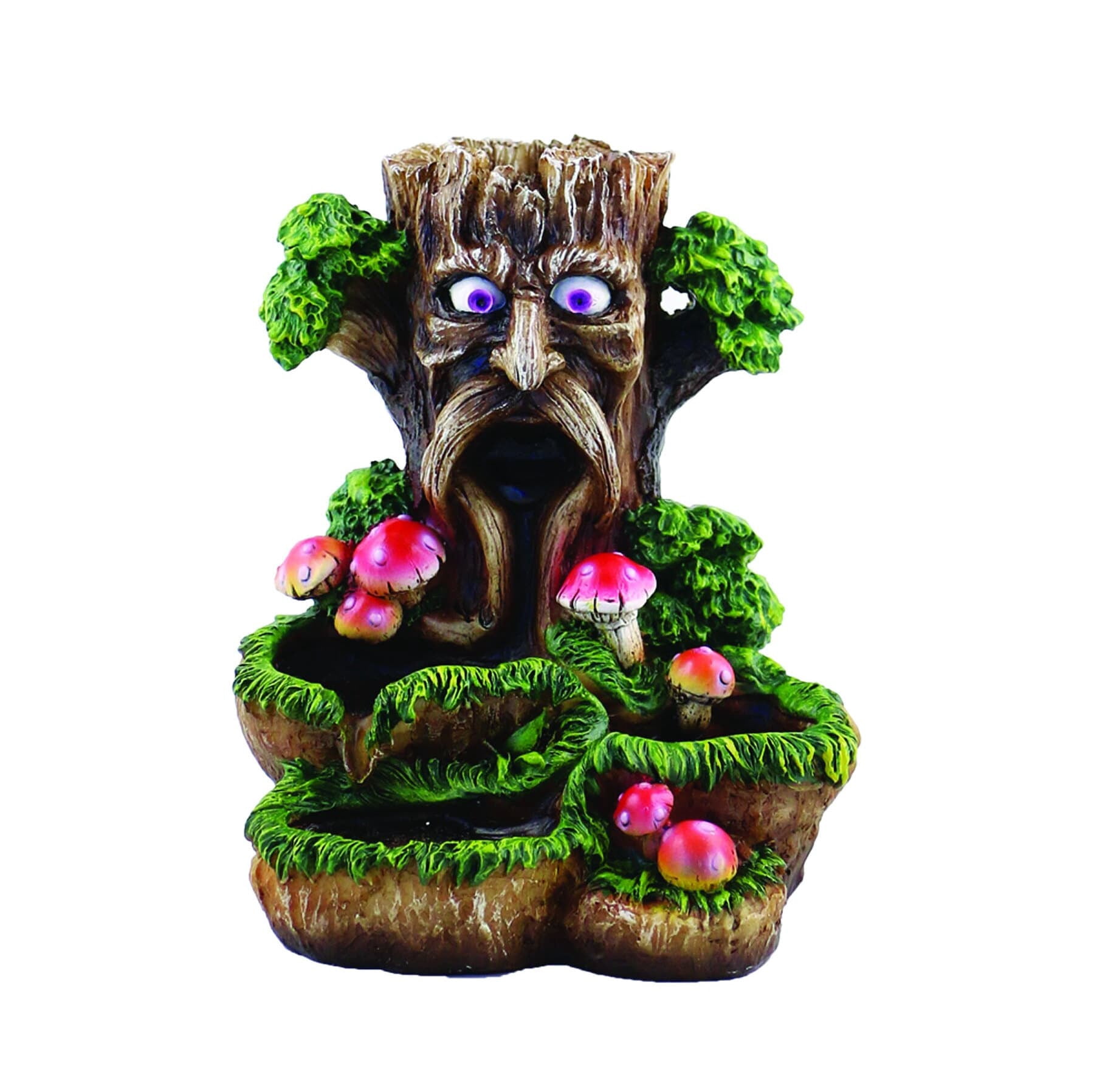 Treekin Backflow Cone Burner 6" Incense Cone Holder Tree Man Figurine Decoration