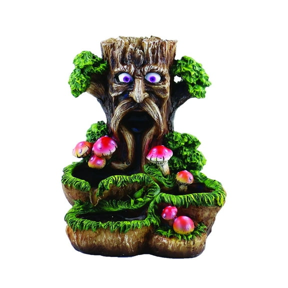 Treekin Backflow Cone Burner 6" Incense Cone Holder Tree Man Figurine Decoration