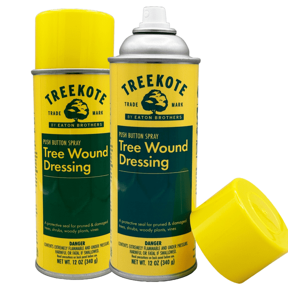 Treekote Tree Wound Dressing - 12OZ Aerosol Two Pack - Pruning Sealer Spray for Damaged Trees and Shrubs - Fast Acting Effective Tree Wound Sealer Spray - Prune Sealer Wound Repair for Bonsai Trees