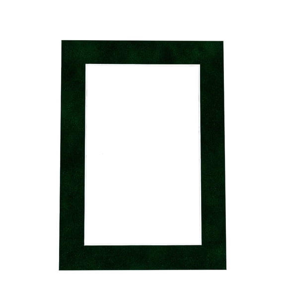 Treeline Suede Acid Free 8.5x11 Picture Frame Mats with White Core Bevel Cut for 5.5x8.5 Pictures -