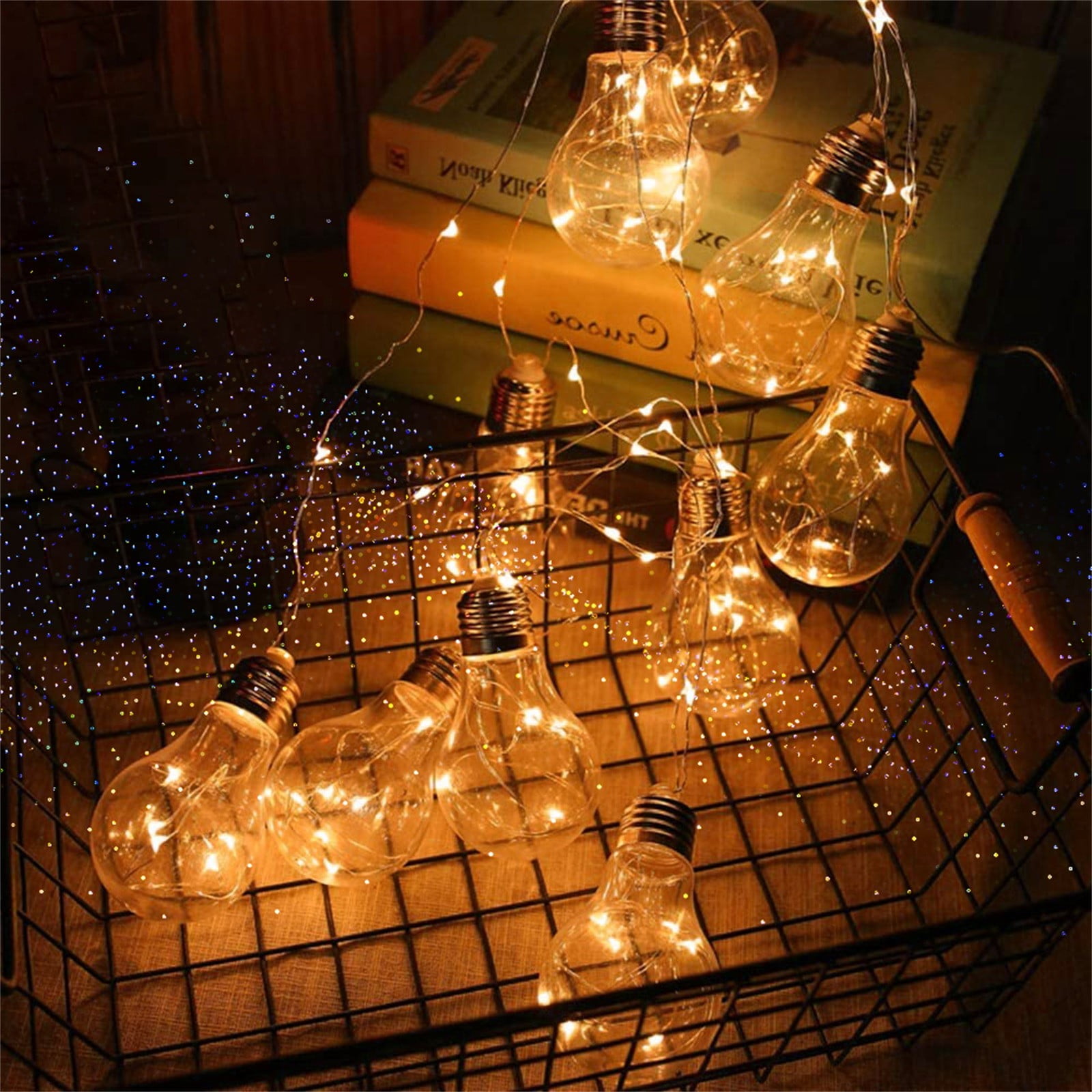 Treer LED Solar Lights Plug in Rope Lights Indoor 50ft Battery Christmas Lights 10 Ft And Lights