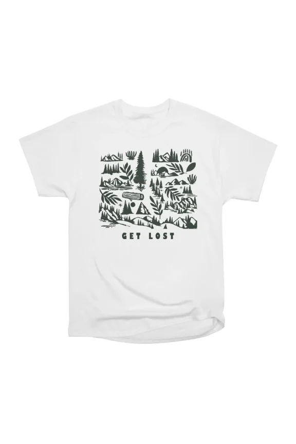 Trees And Mountains T-Shirt Tee Gift For Him Merch For Her Apparel For Friend