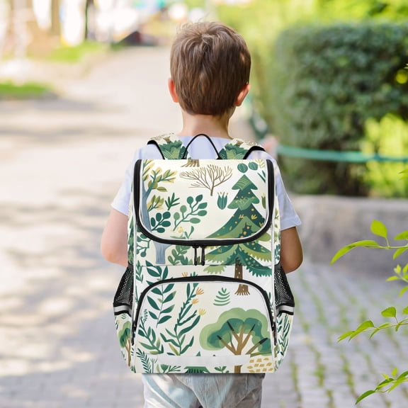 Trees Backpack Big Laptop Backpack Casual Daypack Quilted Large Capacity Large Bookbags