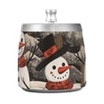 thumbnail image 1 of Trees Christmas Snowman Ashtray with Lid Smell Proof Cigarette Ashtray Stainless Steel Smokeless Ash Holder for Indoor Outdoor, 1 of 7