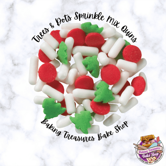 Trees & Dots Sprinkle Mix Quins 2 oz