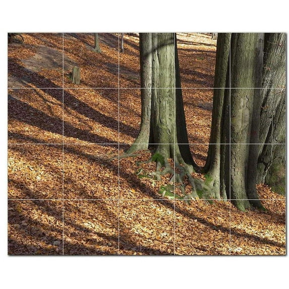 Trees Forest Ceramic Tile Mural Kitchen Backsplash Bathroom Shower, 401680-L54