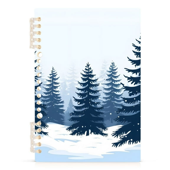 Trees Forest Landscape Spiral Journal Notebook College Ruled Notebook 8.3" x 5.7" A5 Lined Thick Paper Page