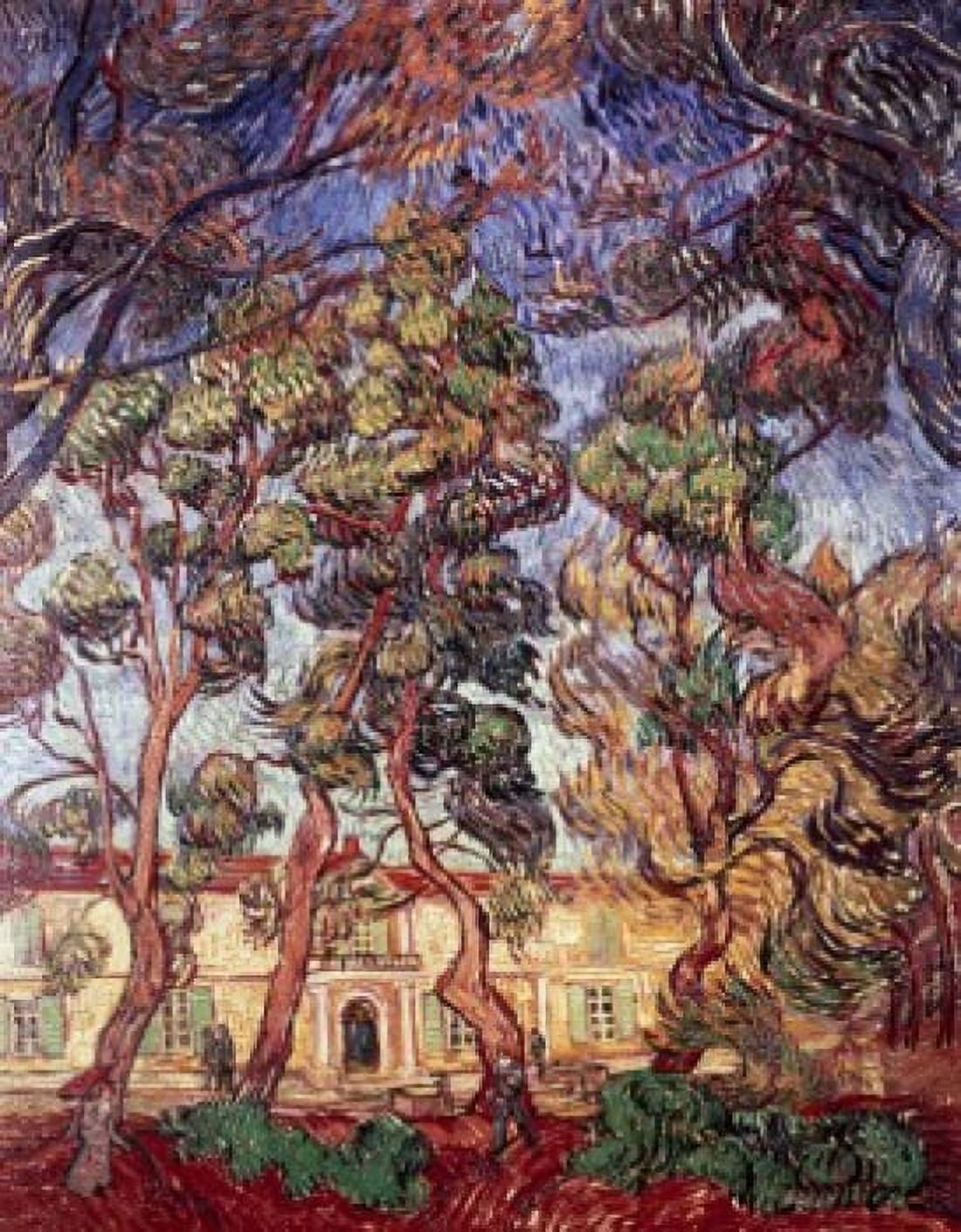 Trees in the Garden of Saint-Paul Hospital 1889 Vincent van Gogh (1853-1890 Dutch) Oil on canvas Armand Hammer Foundation Los Angeles California USA Canvas Art - Vincent van Gogh (18 x 24)