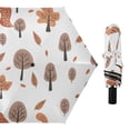 thumbnail image 1 of Trees Leaf Compact Sun Umbrella Windproof Travel Umbrellas for Rain Strong Portable UV Protection, 1 of 8