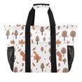 thumbnail image 1 of Trees Leaf Reusable Grocery Bags with Handle Side Pocket Waterproof Shopping Portable Tote, 1 of 8