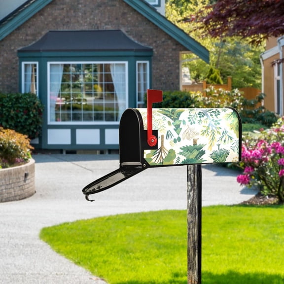 Trees Mailbox Cover Magnetic Standard Size Post Box Cover Wraps Home Garden Decor 18" X 21"