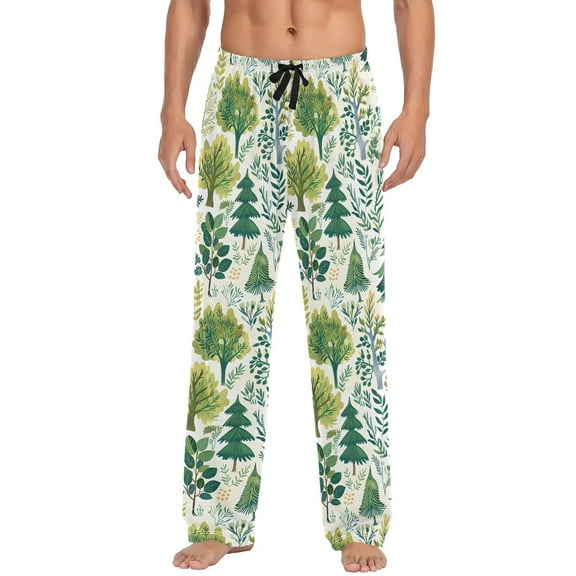 Trees Men's Pajama Pants with Pocket Lounge Pants Pajama Sleep Pant Pj Comfortable