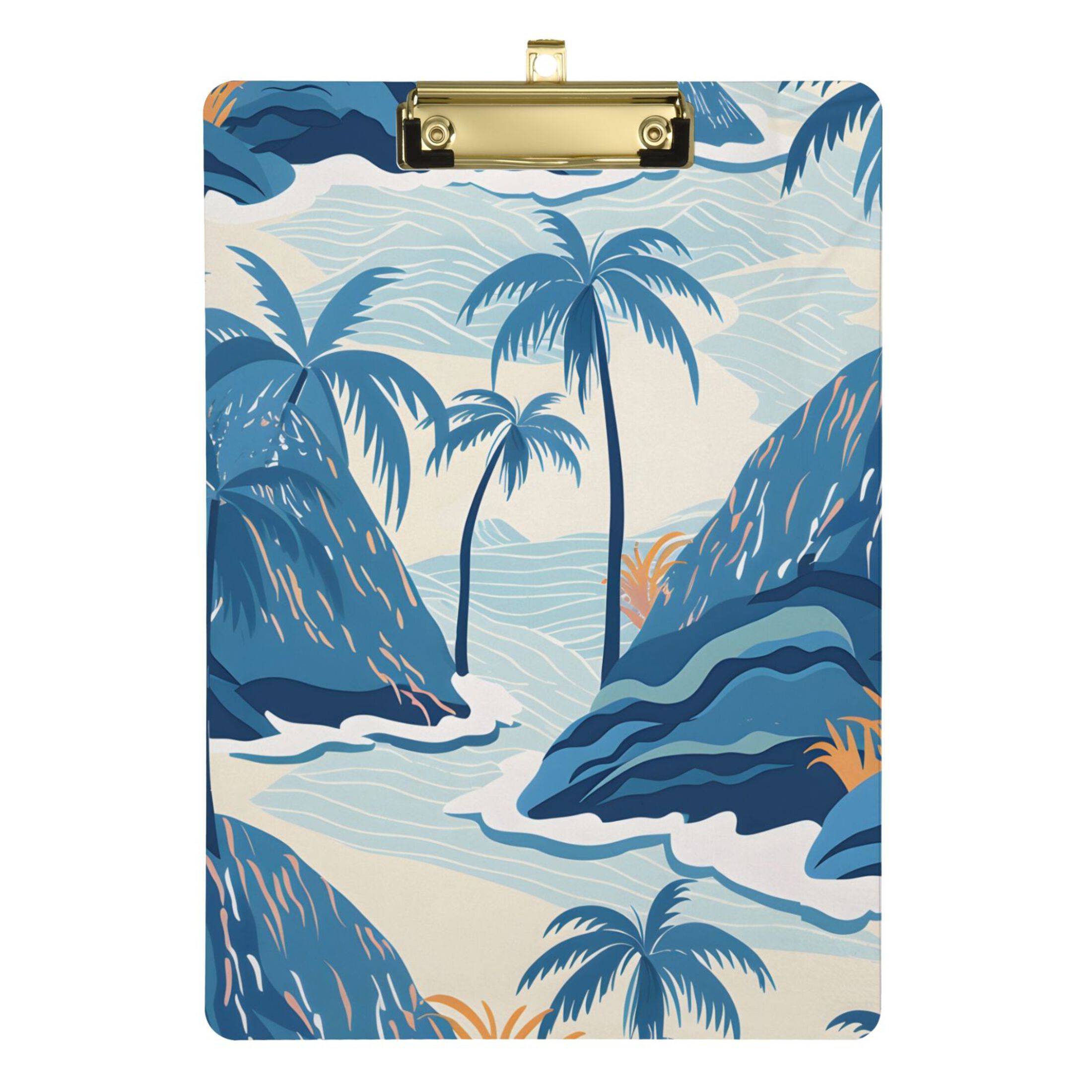Trees Mountain Ocean Sea Acrylic Clipboards 12 x 9 Inch A4 Size with