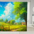 thumbnail image 1 of Trees Natural Scenery Art Fabric Shower Curtain for Kids Boys Girls Teens Rustic Bathroom Waterproof Accessories with 12 Hooks Nutrue Theme Shower Curtain Nature Lover Curtains,72x72 Inches, 1 of 6