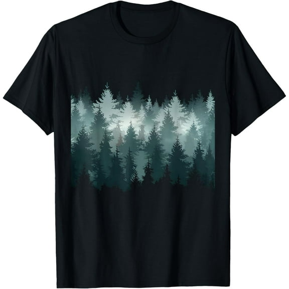 Trees Nature Mountains Adventure Outdoor Wildlife Forest T-Shirt