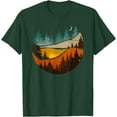 thumbnail image 1 of Trees Nature Mountains Adventure Outdoor Wildlife Forest Unisex T-Shirt for Men Women Kids Toddler,Forest Green Color,Size 2XL, 1 of 5