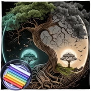 Trees Of Life Altars Cloth Tarots Cards Tablecloth Divinations Cards Table Cloth Square Tapestry Witchcrafts Supply