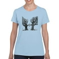 thumbnail image 1 of Trees Shaking Hands T-Shirt Women -Mohsen Najafi Designs, Female Large, 1 of 4
