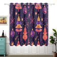 thumbnail image 1 of Trees Snow Christmas Blackout Curtain Panels 63x55in Drapes Privacy Assured for Living room Bedroom Bathroom 2 panels set, 1 of 5