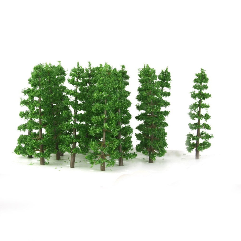 Trees Tree Fir Model Mini Crafts Plastic Fake Grass Landscape Decor