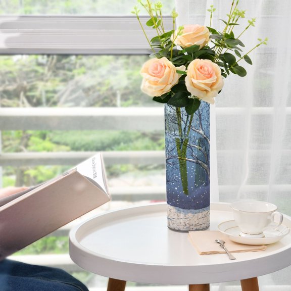 Trees Winter Flower Vase Decorative Vases for Flowers Home Decor for Centerpieces Entryway Shelf Living Room