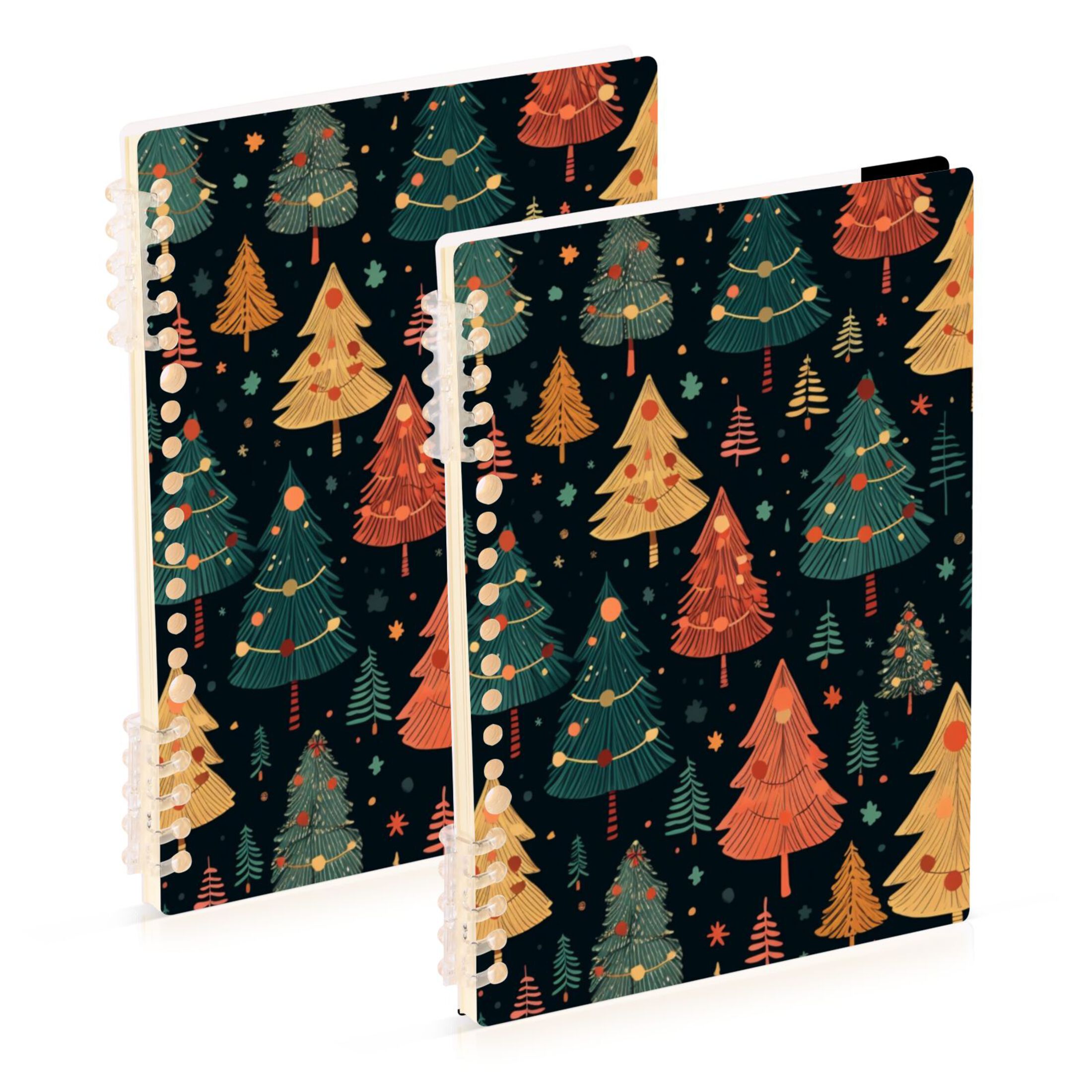 Trees and Bulbs Ring Binder Notebook Journey Note Diary College Ruled ...