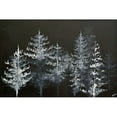 thumbnail image 1 of "Trees in Moonlight" Painting Print on Wrapped Canvas, 1 of 7