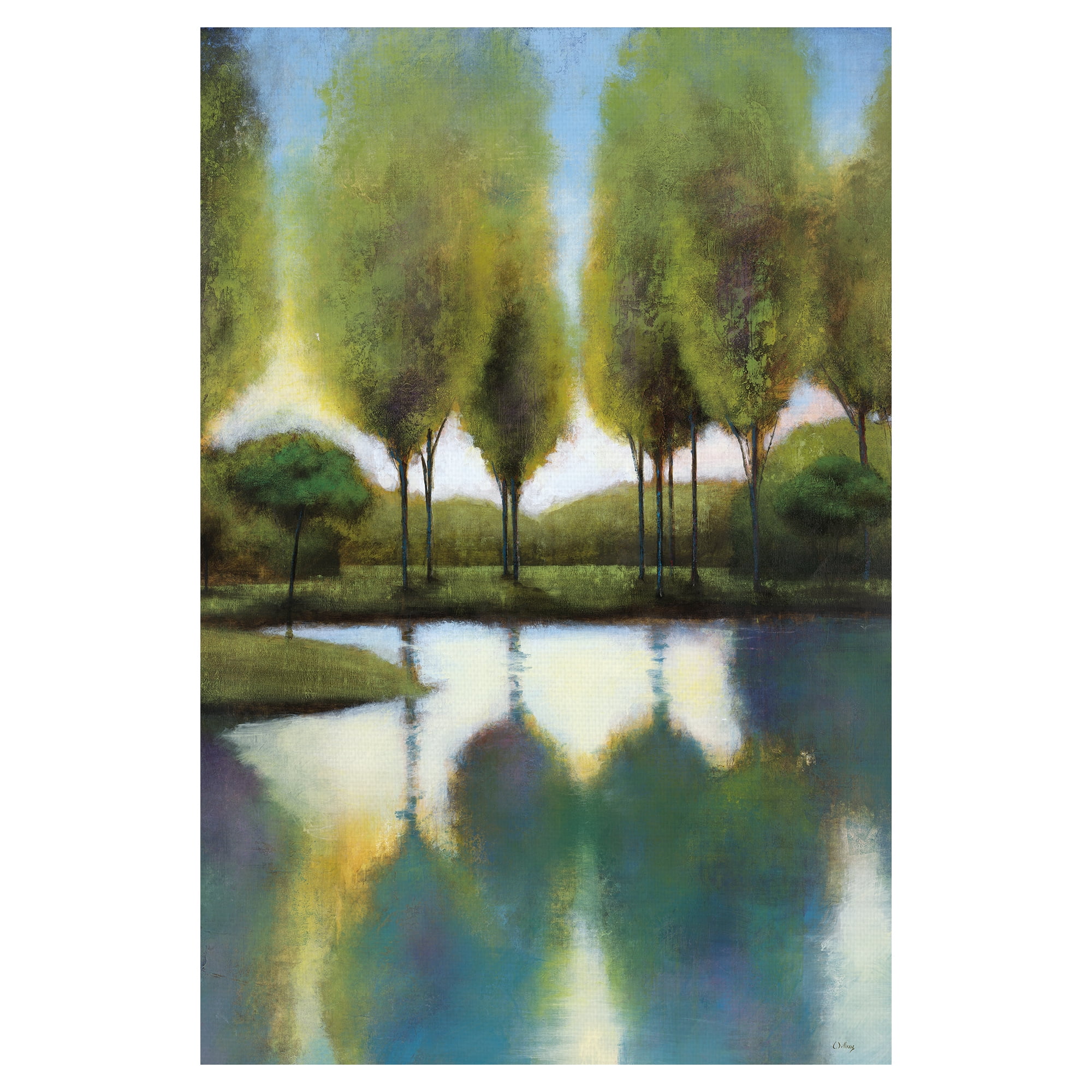 Trees in Reflection by Williams Canvas Art Print