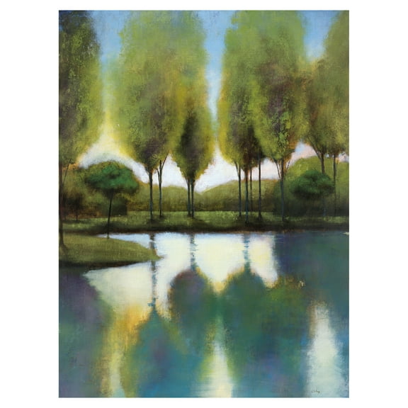 Trees in Reflection by Williams Canvas Art Print