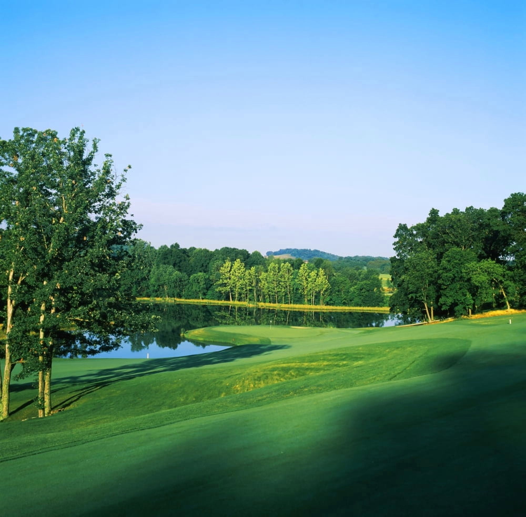 Trees in a golf course Longaberger Golf Course Nashport Ohio USA Canvas Art - Panoramic Images (24 x 24)
