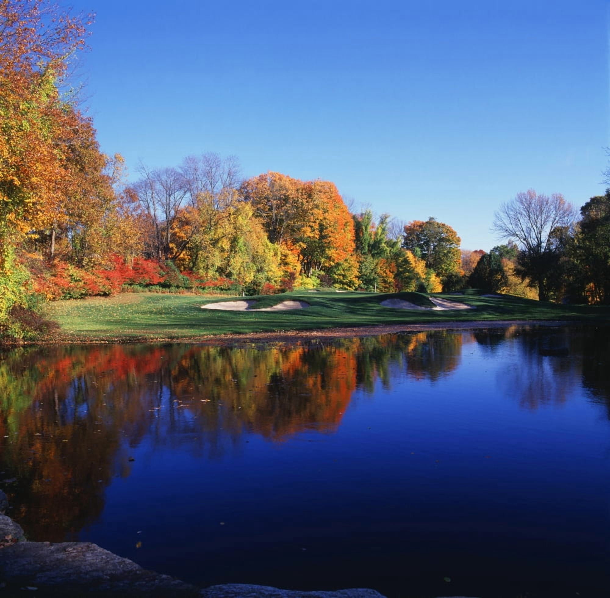 Trees in a golf course Patterson Club Fairfield Connecticut USA Canvas Art - Panoramic Images (24 x 24)