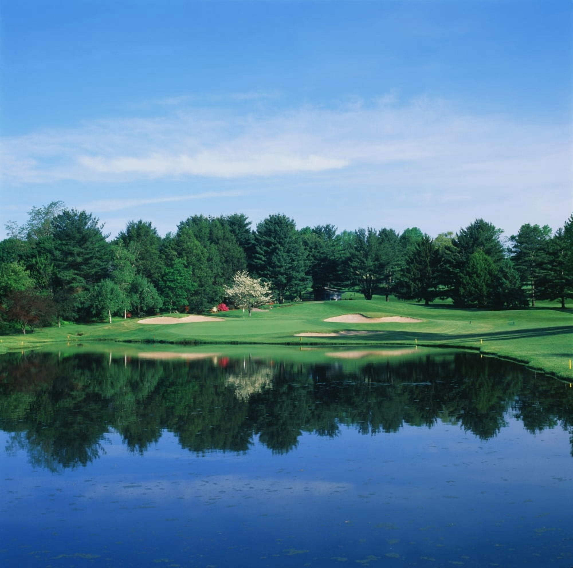 Trees in a golf course Wilmington Country Club Wilmington Delaware USA Canvas Art - Panoramic Images (24 x 24)