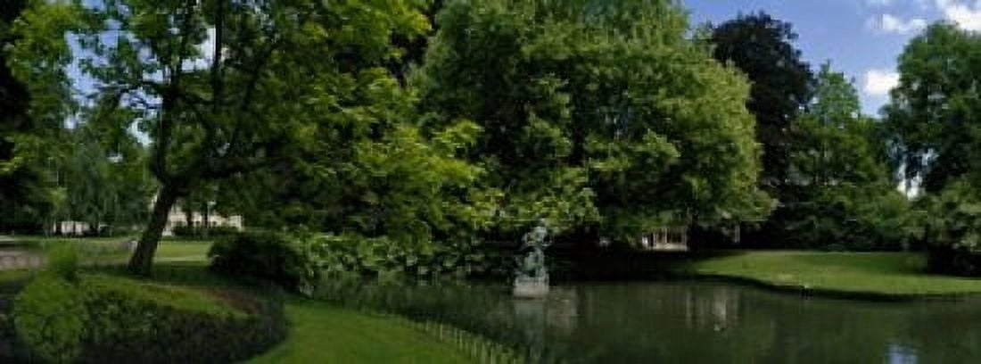 Trees in a park Queen Astrid Park Bruges West Flanders Belgium Canvas Art - Panoramic Images (15 x 6)