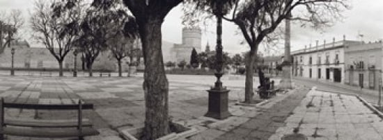 Trees in front of a building Alameda Vieja Jerez Cadiz Spain Canvas Art - Panoramic Images (36 x 13)