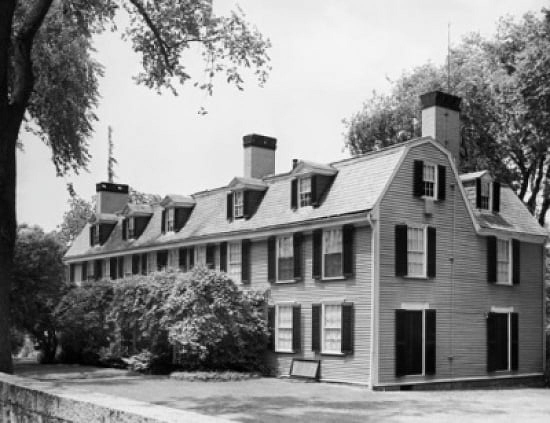 Trees in front of a mansion Old House Residence of Four Generations of the Adams Family Quincy Massachusetts USA Canvas Art - (18 x 24)