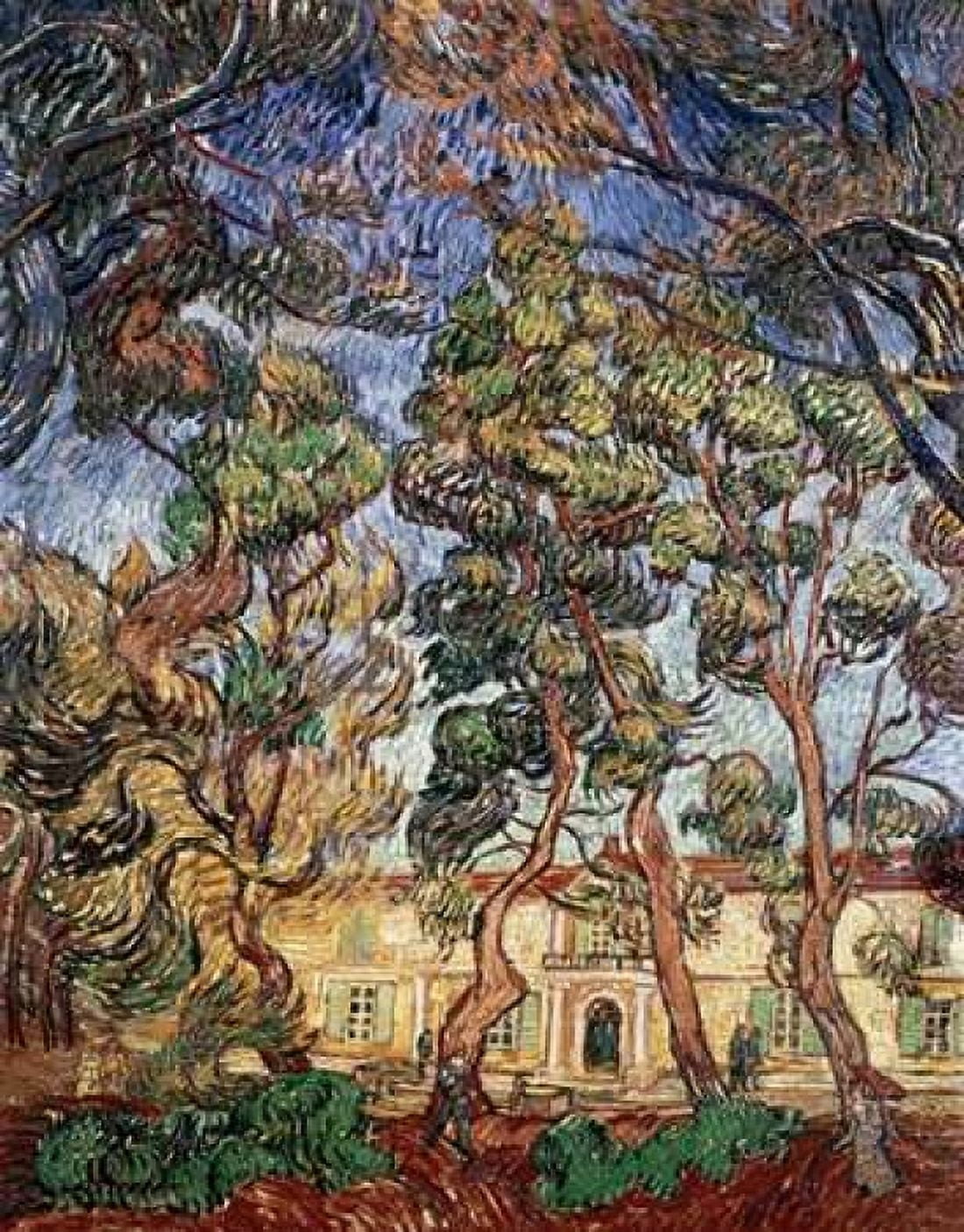 Trees in the Garden of Saint-Paul Hospital Canvas Art - Vincent Van Gogh (22 x 28)