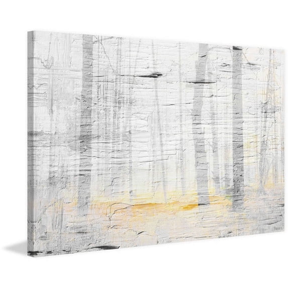 "Trees on Golden Ground" Painting Print on Wrapped Canvas