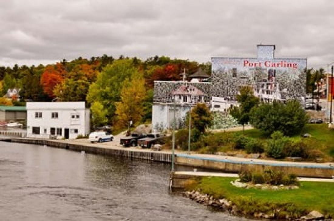 Trees on a hill Port Carling Muskoka Lakes Ontario Canada Canvas Art - Panoramic Images (36 x 24)