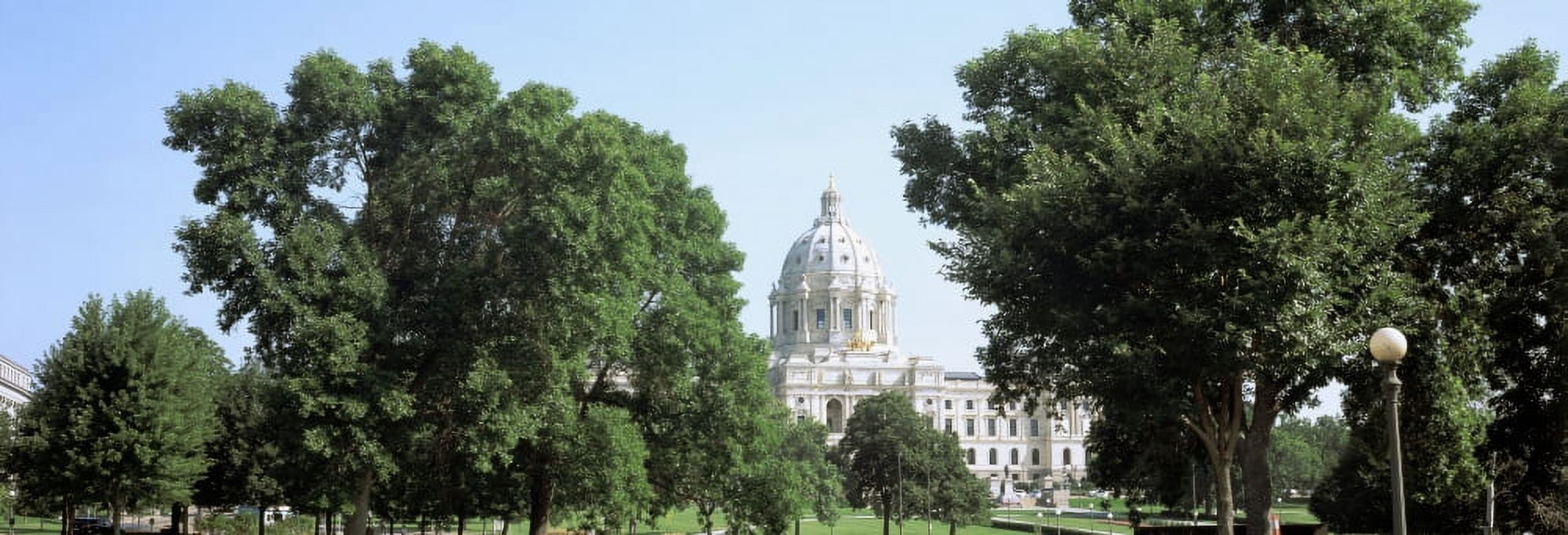 Trees outside a government building State Capitol Building St Paul Minnesota USA Canvas Art - Panoramic Images (13 x 36)