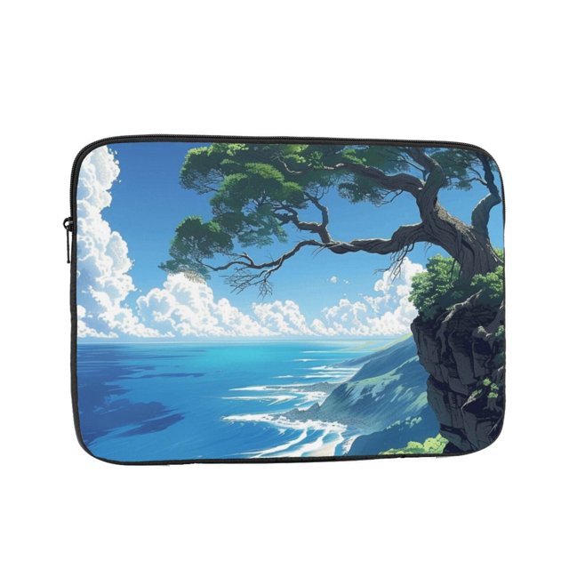 Trees overlooking the bottom rebound bubble buffer laptop interior bag