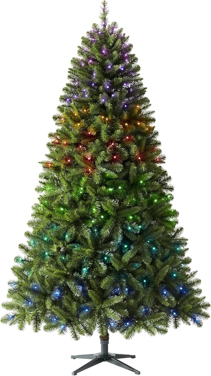 Treetopia 7ft Pre-lit Virginia Fir Artificial Christmas Tree with Twinkly LED Lights