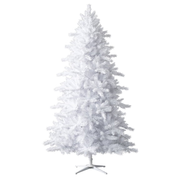Open Box Treetopia Moonlight White 6 Foot Unlit Slim Christmas Tree w/ Stand