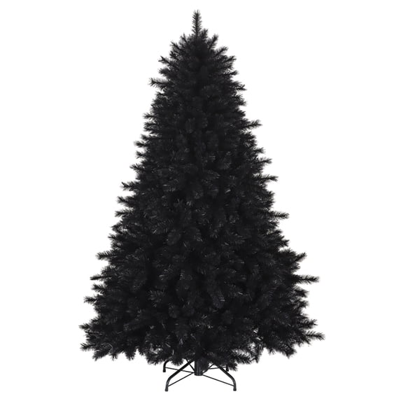 Treetopia Pitch Black Pine 6 Foot Full Artificial Unlit Christmas Holiday Tree