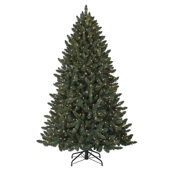 Treetopia Real Feel Heritage Balsam Spruce 7ft LEDC Pre-Lit Artificial Christmas Tree