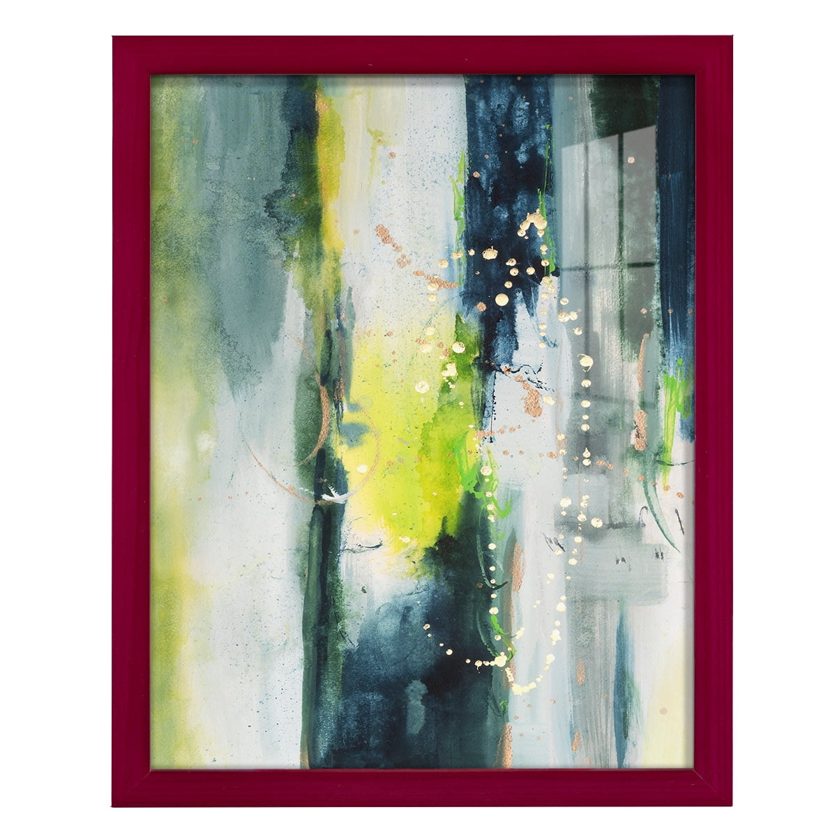 Treetops I - Framed Print w/glass - Cherry Red