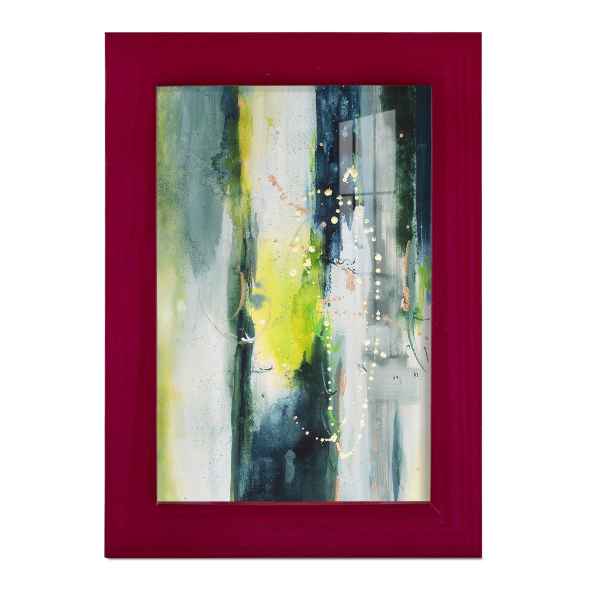 Treetops I - Framed Print w/glass - Cherry Red
