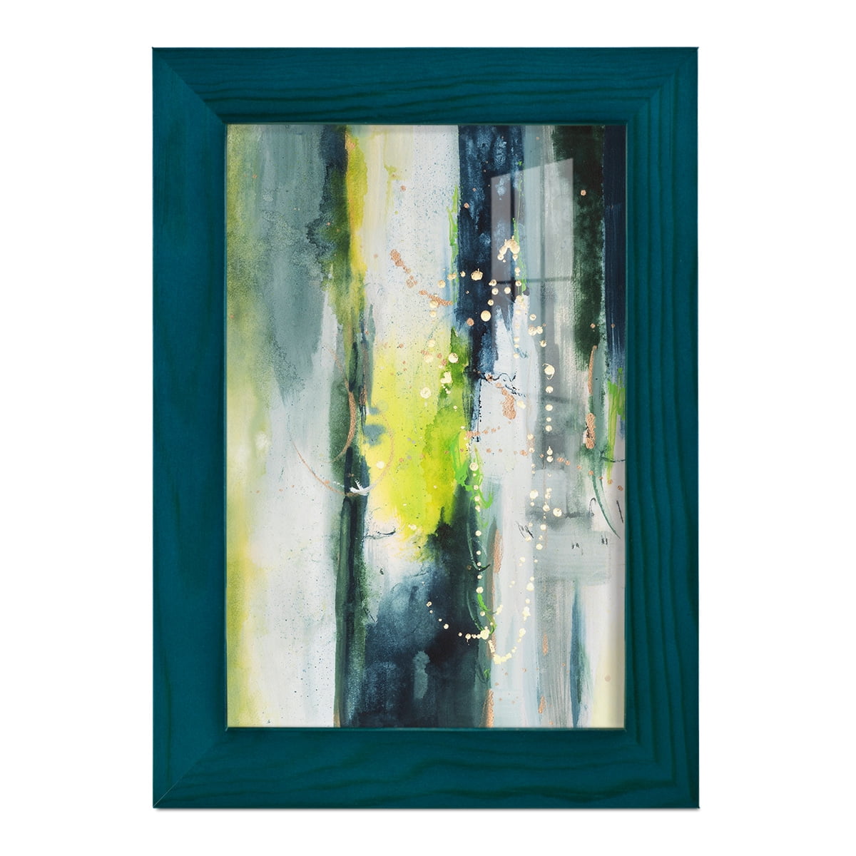 Treetops I - Framed Print w/glass - Ocean Blue
