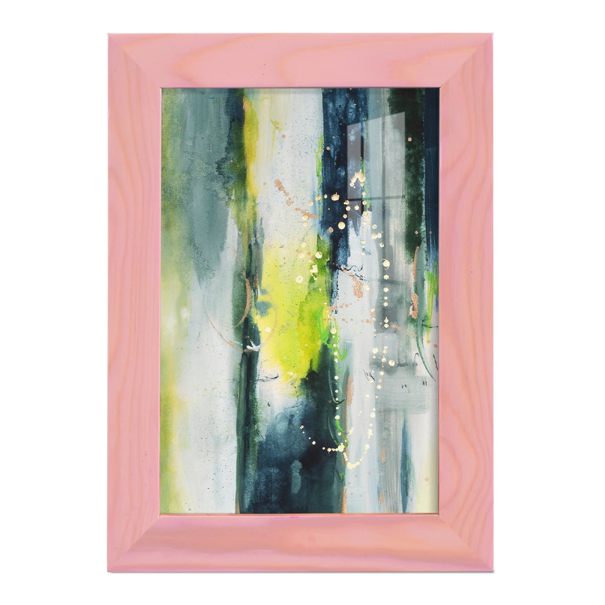 Treetops I - Framed Print w/glass - Sunset Pink