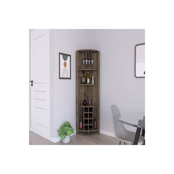 Treevol Furniture Corner Bar Cabinet Castle