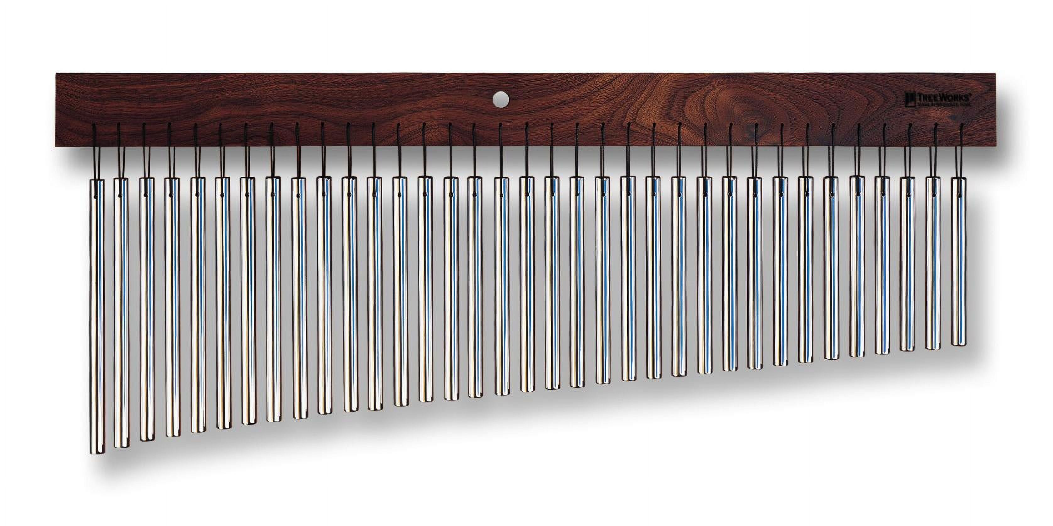Classic Large Aluminum and Walnut Bar Chimes